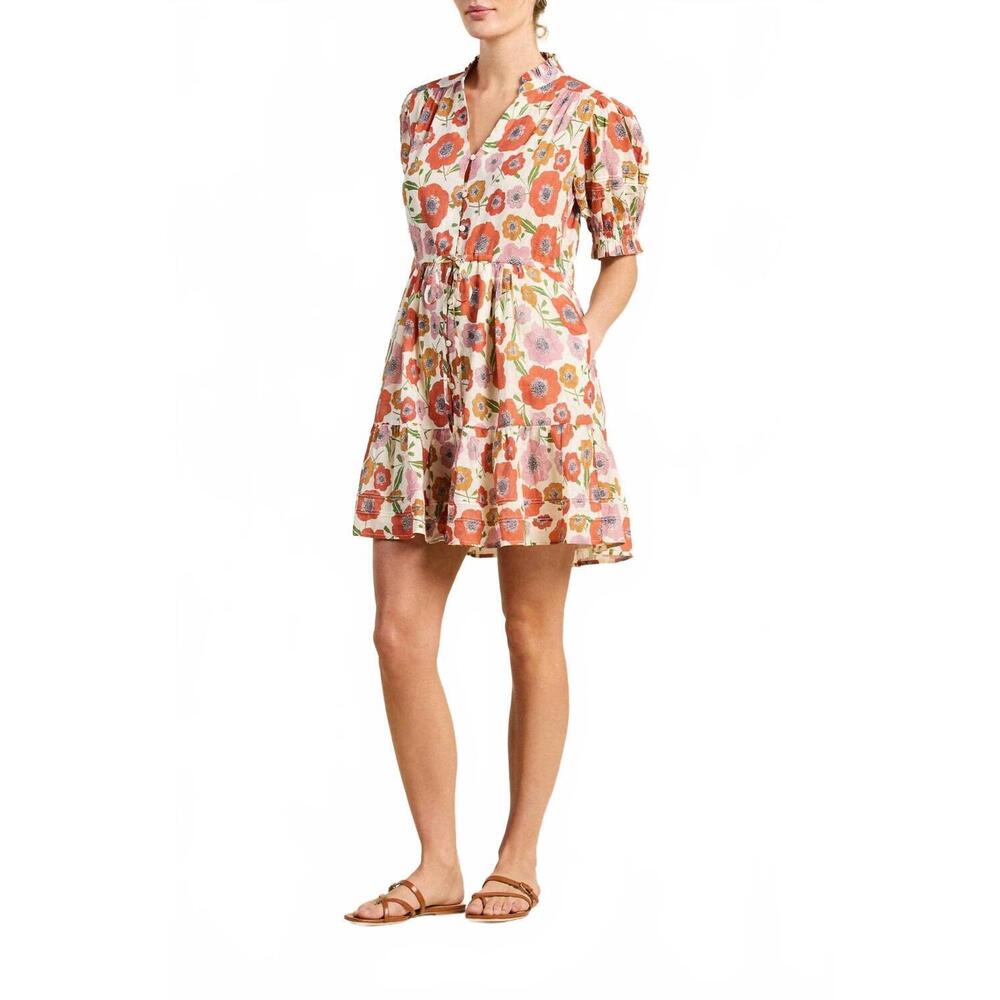 NEW TROVATA phoebe dress in poppy costa - Picture 3 of 3